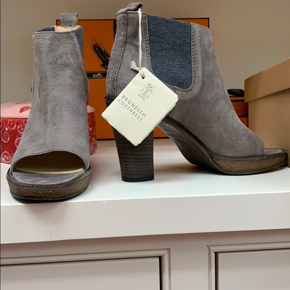 Brunello cucinelli ankle booties